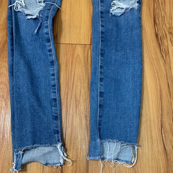 AG The Middi Ankle Distressed Raw Hem Jeans - Picture 6 of 16